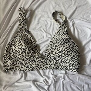 American Eagle Outfitters Black and White Bikini Top